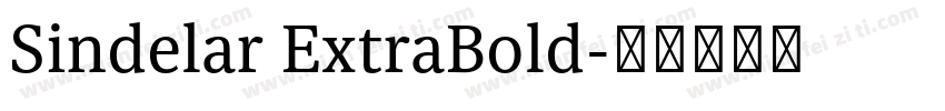 Sindelar ExtraBold字体转换
